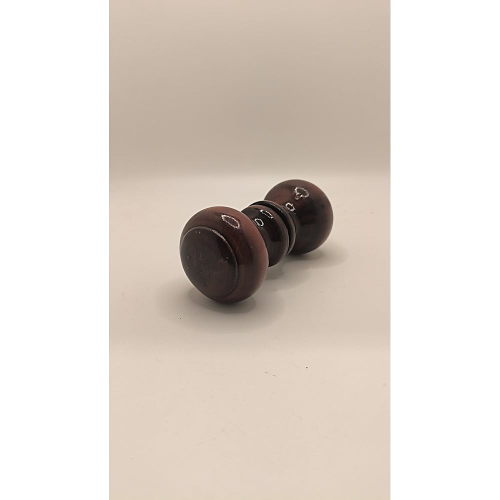 Изображение товара Ручка-кнопка Крепстор деревянная Классика большая лак тёмная