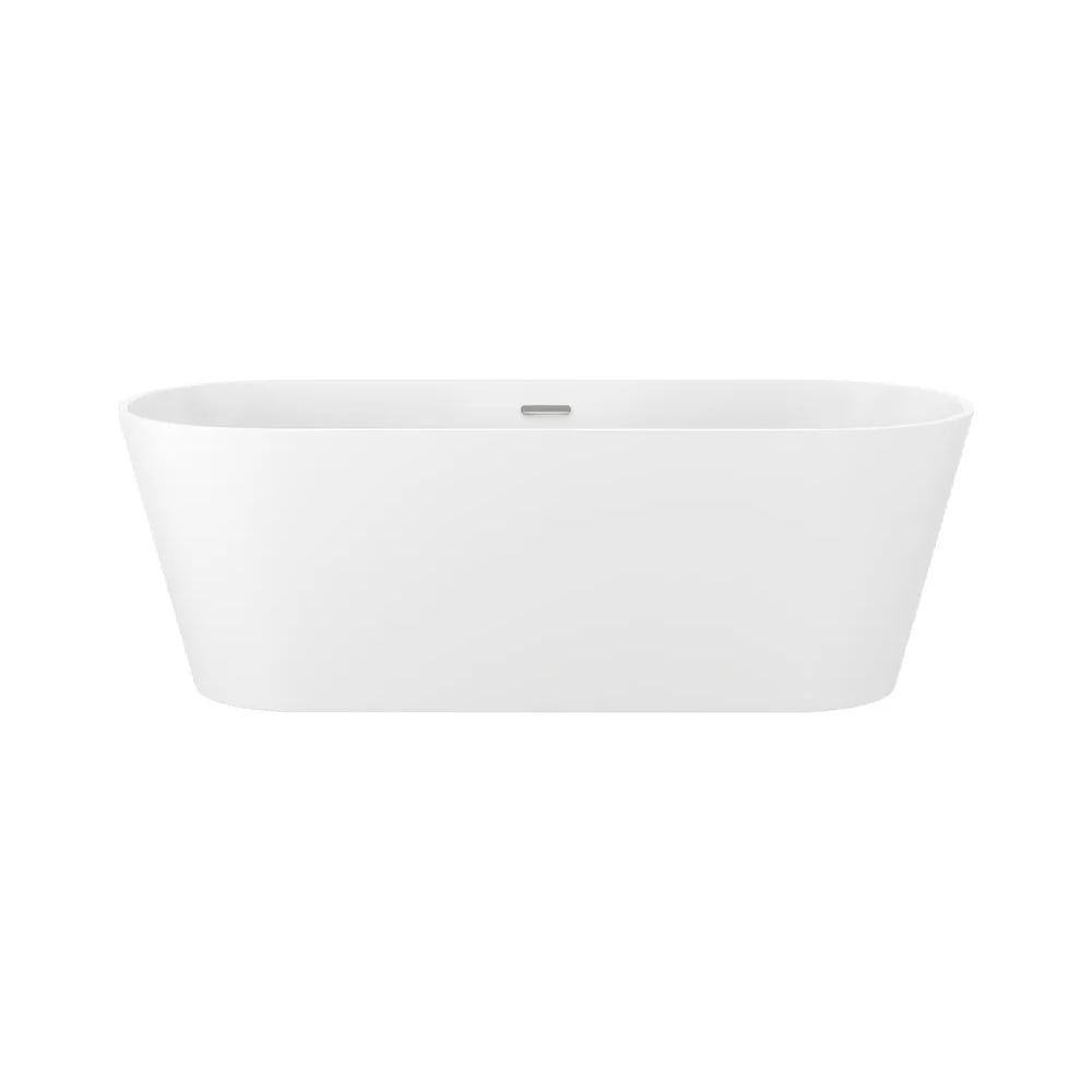 Изображение товара Ванна акриловая отдельно стоящая Wellsee Shell 150x73 см белая современная овальная глянцевая