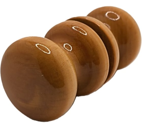 Изображение товара Ручка-кнопка Крепстор деревянная БС-1, лак светлая, 1 шт. 4665317040192