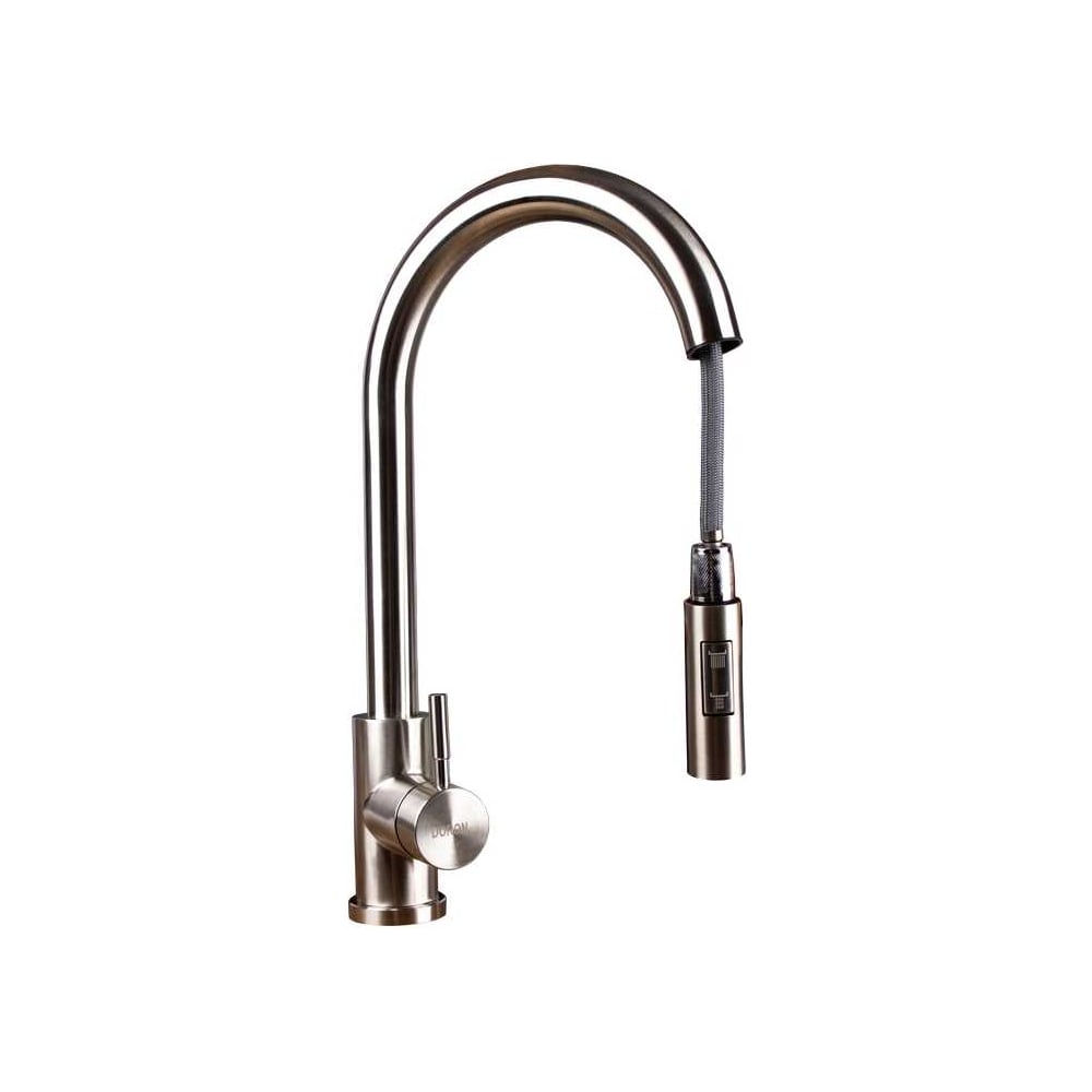 Изображение товара Смеситель для кухни Doron DC 21157-N с высоким выдвижным гибким изливом хром