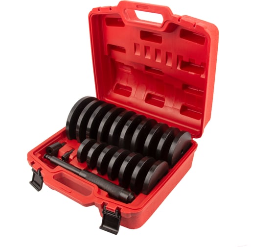 Изображение товара Набор оправок для выпрессовки/запрессовки подшипников и РМИ WIEDERKRAFT 70-150 мм WDK-214900