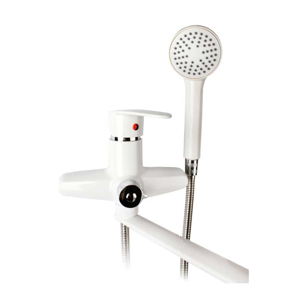 Изображение товара Kranar KB 2127WP- однорычажный смеситель для ванны, ABS, белый, излив 320 мм