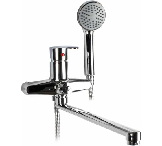 Изображение товара Смеситель для ванны Kranar KB 2128P-35L, ABS пластик, хром, излив 350 мм, лейка 1 режим 027515