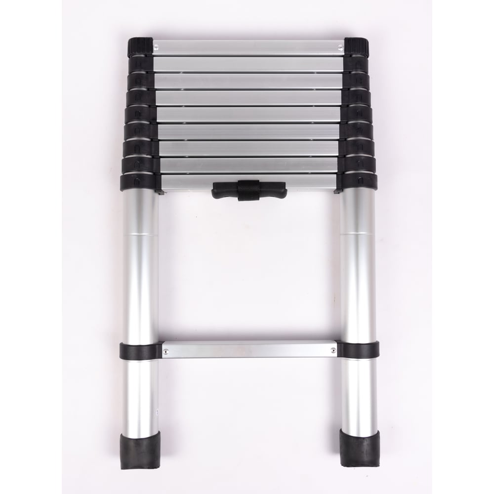 Изображение товара Алюминиевая телескопическая лестница GNEL 2,6 м 9 ступеней профессиональная