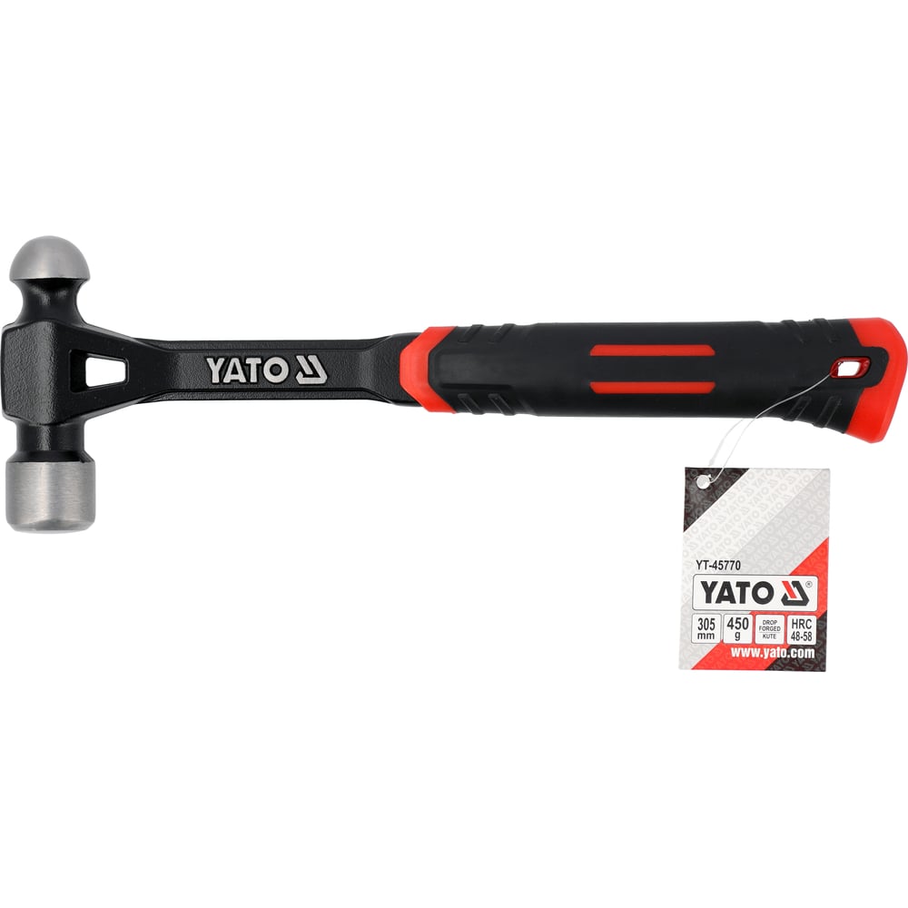 Изображение товара Молоток рихтовочный YATO 450гр кованый цельнометаллический YT-45770 профессиональный