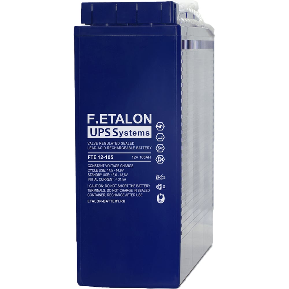 Изображение товара Аккумуляторная батарея Etalon Battery F.ETALON FTE 12-105 105 Ач AGM