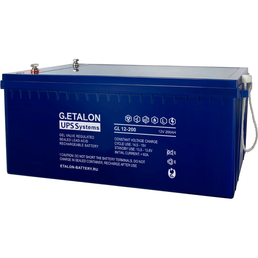 Изображение товара Аккумуляторная батарея Etalon Battery G.ETALON 12V 200Ач GEL монтажная