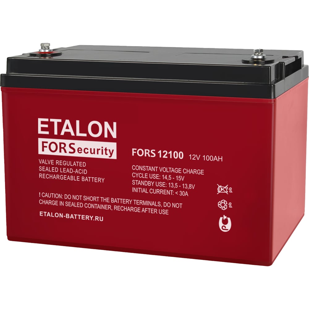Изображение товара Аккумулятор Etalon Battery fors 12100 премиум 12В 100Ач AGM