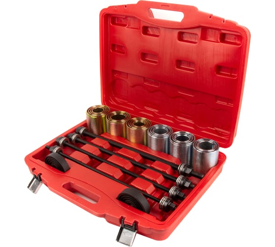 Изображение товара Набор для выпрессовки и запрессовки сайлентблоков WIEDERKRAFT 26 предметов WDK-214220