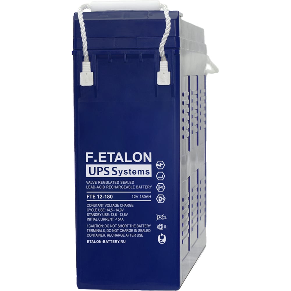 Изображение товара Аккумуляторная батарея Etalon F.ETALON FTE 12-180 180 А*ч AGM М8 для промышленного использования
