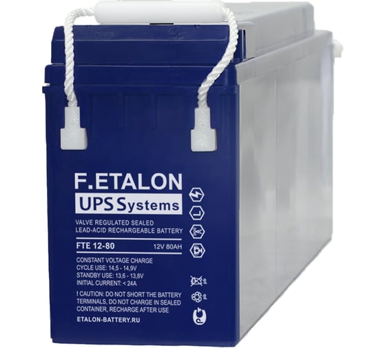 Изображение товара Аккумуляторная батарея Etalon Battery F.ETALON FTE 12-80