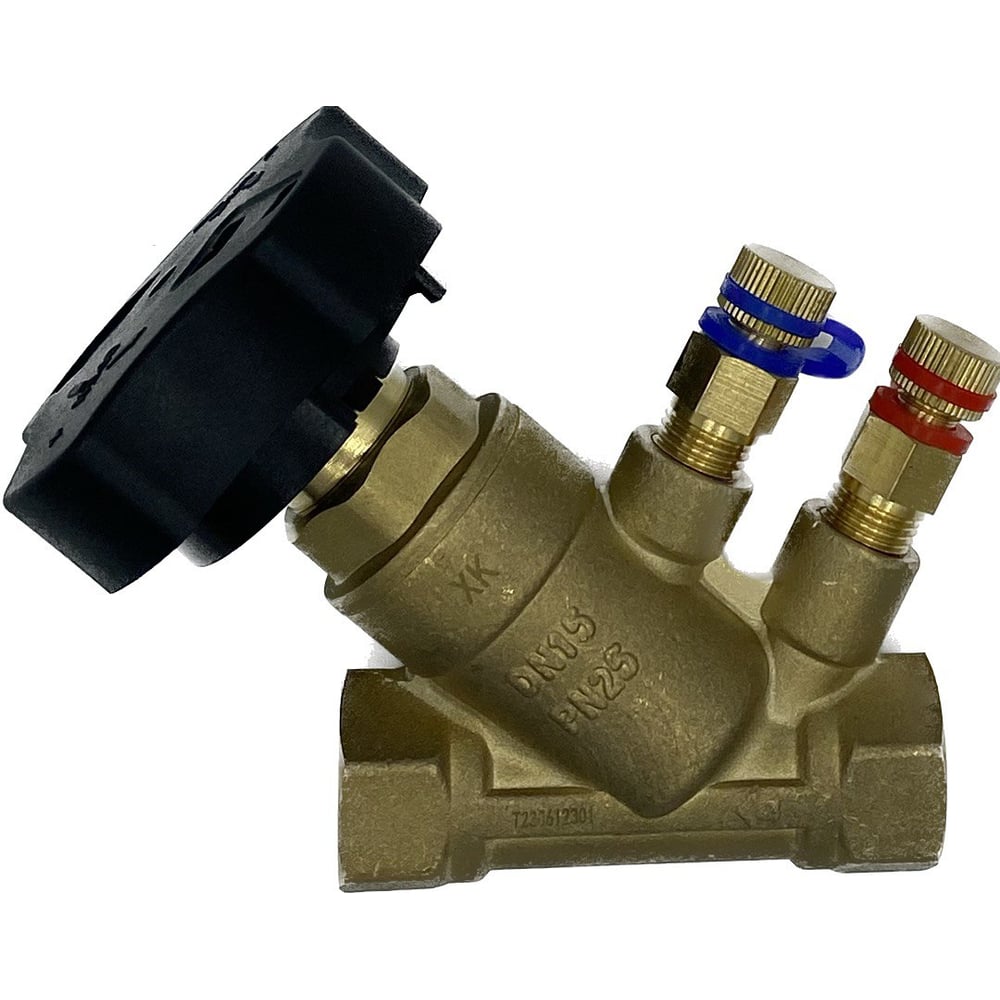 Изображение товара Клапан балансировочный ручной ХК XK ВР DN15 PN25 с ниппелем