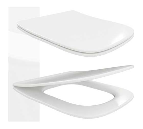 Изображение товара Сиденье для унитаза универсальное Teymi Helmi Gap Slim, с микролифтом, быстросъёмное, дюропласт, ультратонкое S49903 ЦБ-00302456