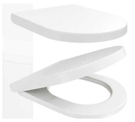 Изображение товара Сиденье для унитаза с микролифтом быстросъемное универсальное Lina Geo дюропласт Teymi S49902 ЦБ-00302457