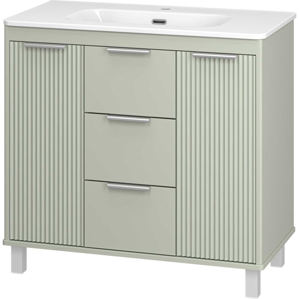 Изображение товара Тумба напольная Brevita RISACCA pistachio с раковиной 90 см классика