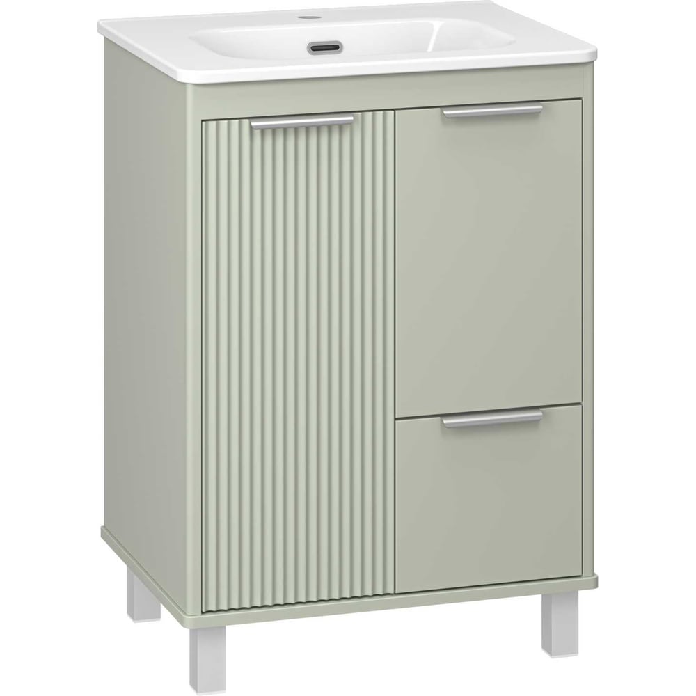 Изображение товара Тумба напольная Brevita RISACCA pistachio с раковиной 60 см классика