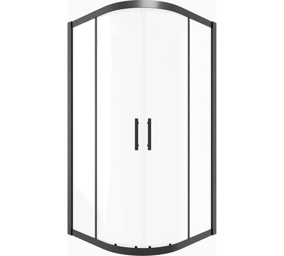 Изображение товара Душевой угол Timo TPSS-90/03C-8, раздвижной, 900×900×2000 мм, профиль черный, стекло прозрачное 8 мм T46