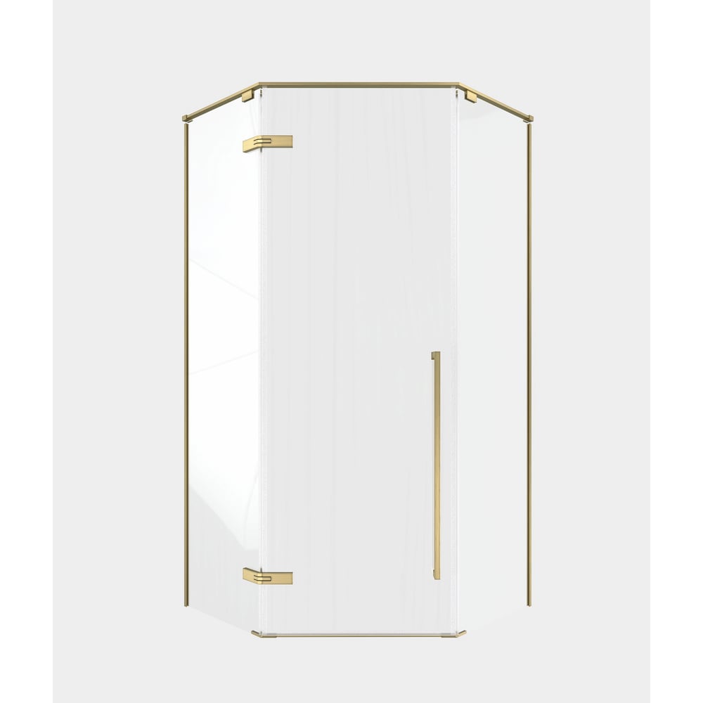 Изображение товара Душевой уголок Timo TTSSP 90/17C 8 мм распашной золото мат 900x900 мм