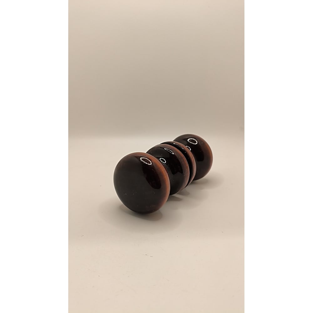 Изображение товара Деревянная ручка-кнопка Крепстор БТ-1, лак тёмный, 1 шт.