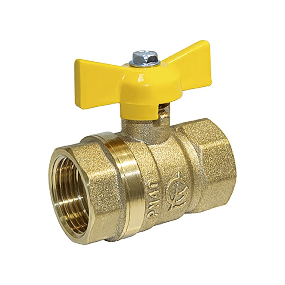 Изображение товара Кран газовый шаровой Галлоп 3/4 внутр-внутр бабочка 11б27п PN40