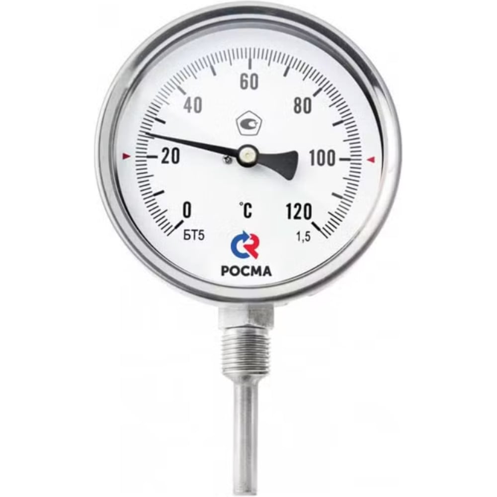 Изображение товара Радиальный биметаллический термометр РОСМА БТ-52.220 для промышленности