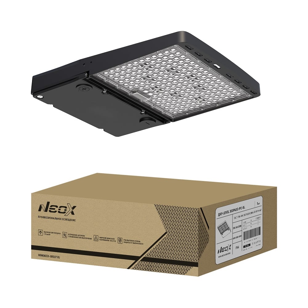 Изображение товара Уличный светодиодный светильник NEOX ДКУ-LEVEL 300PA3C-PC-BL 300Вт IP66
