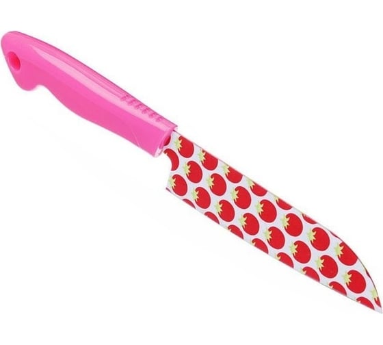 Изображение товара Нож КОШКИН ДОМ с антиналипающим покрытием, в чехле, 10 см 50-13-002