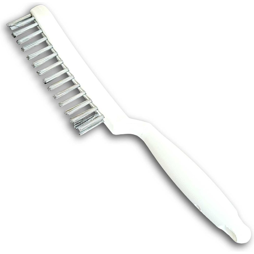 Изображение товара Щетка ручная 2-х рядная с пластиковой ручкой Lessmann STA 0,35 мм 25 мм ворс