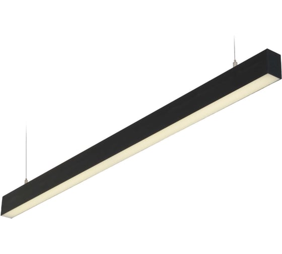 Изображение товара Профильный светодиодный светильник aax.tech L70, 1500 мм, 54Вт, 4000К, подвесной, Черный AAX-L70p-1500-60W-4К-B
