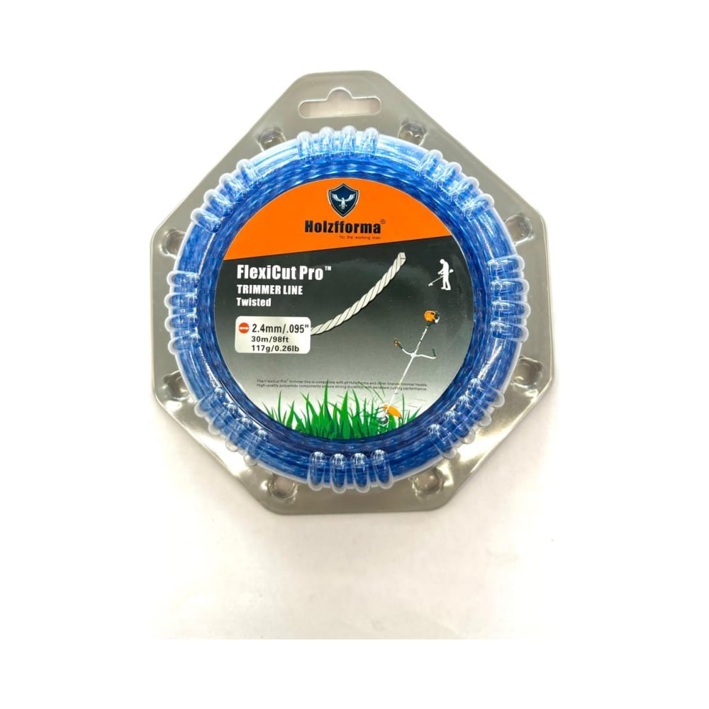Леска Holzfforma для триммера витая FlexiCut Pro 2.4мм/30м TW002430PRO