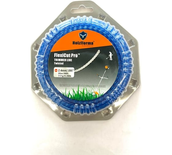 Изображение товара Леска Holzfforma для триммера витая FlexiCut Pro 2.4мм/30м TW002430PRO