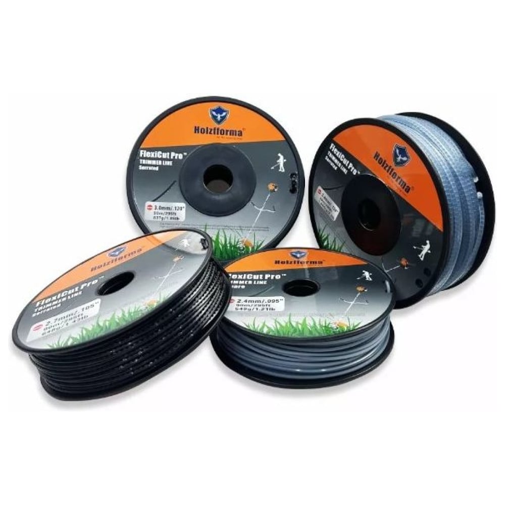 Леска Holzfforma для триммера витая FlexiCut Pro 2.7мм/300м TW027300PRO