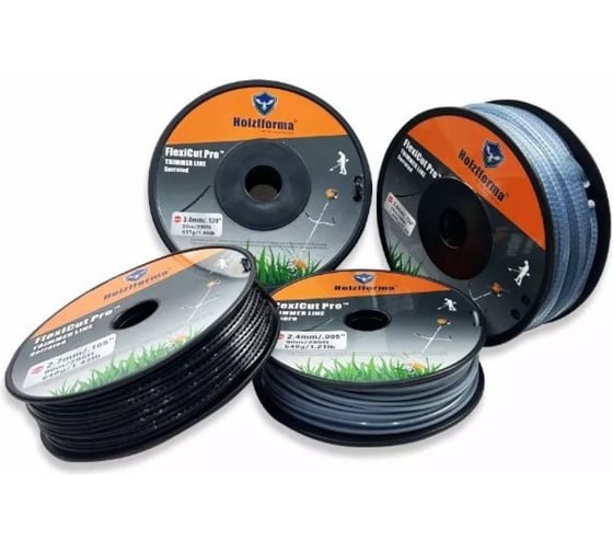 Изображение товара Леска Holzfforma для триммера витая FlexiCut Pro 2.7мм/300м TW027300PRO