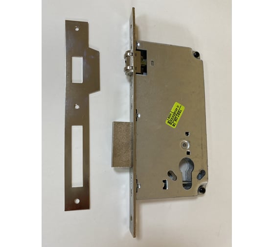 Изображение товара Замок врезной цилиндровый CISA 2 оборота, 1 плоский ригель, роликовая защелка хром  5C621.60.0.12 1.5C621.60.0.12