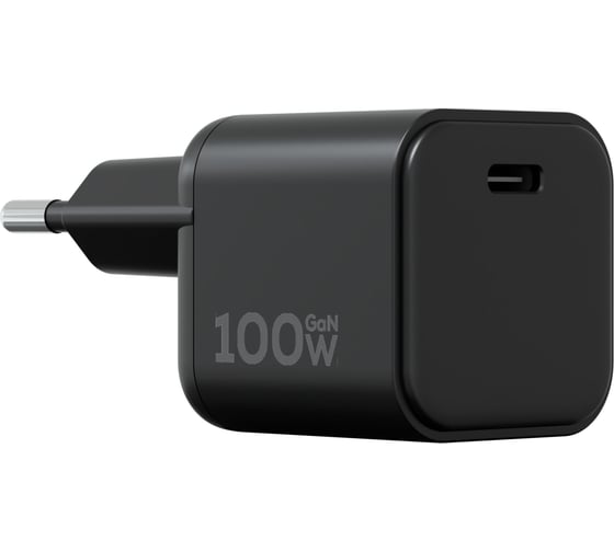 Изображение товара Компактное сетевое зарядное устройство MAGSSORY Nano Boost 100W GaN, с функцией быстрой зарядки, черный ACH007b