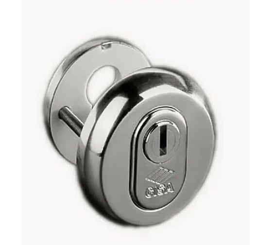 Изображение товара Защитная накладка на цилиндр из закаленной стали CISA хром  06460.51.0.18 1.06460.51.0.18