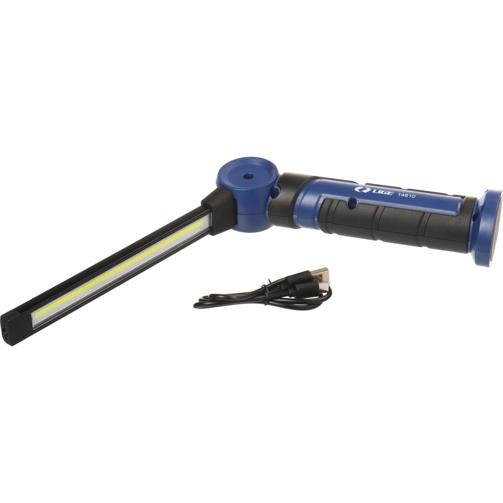 Изображение товара Лампа светодиодная аккумуляторная LIGE магнитная с шарниром LG-14810 1000 лм