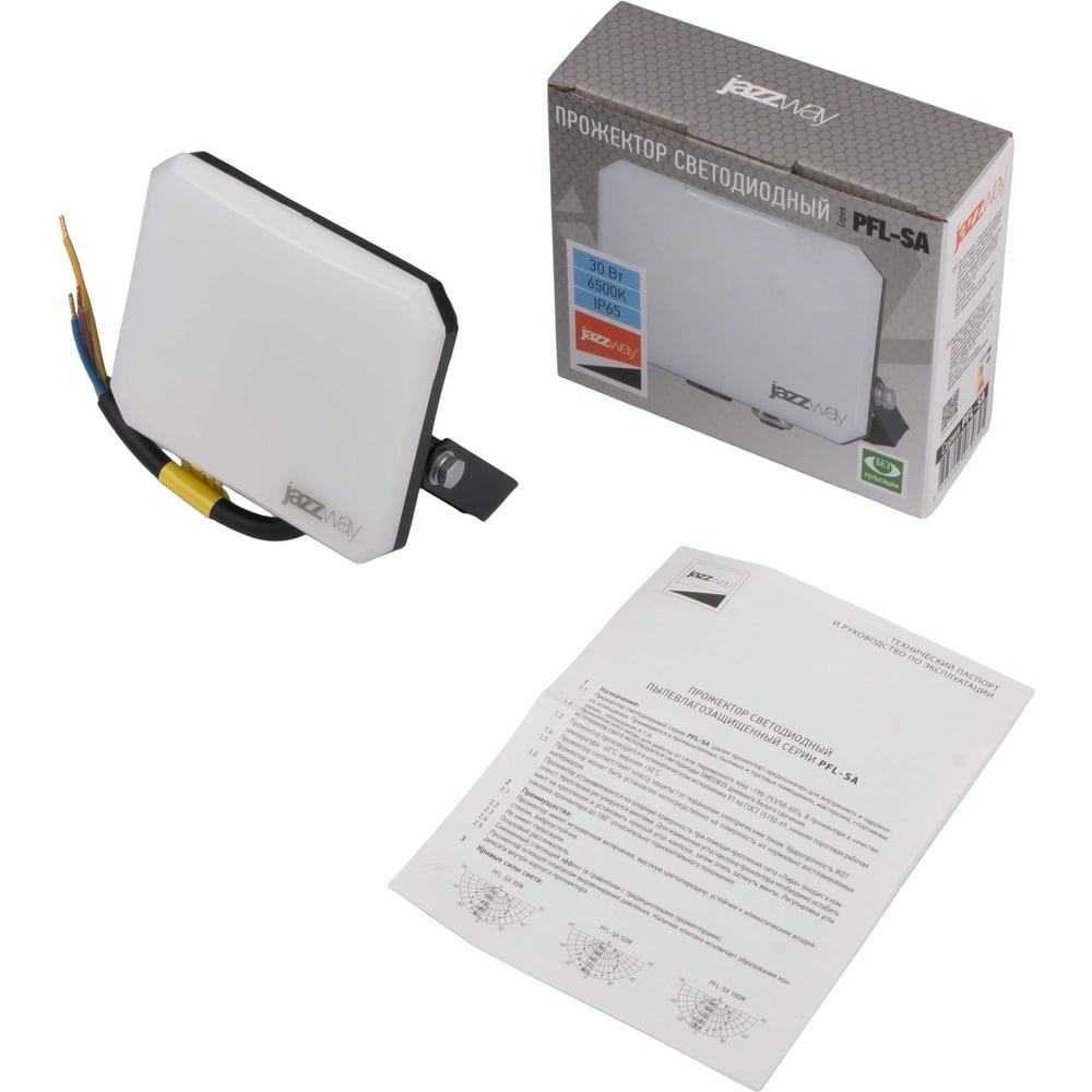 Изображение товара Прожектор светодиодный Jazzway 30Вт IP65 холодный белый