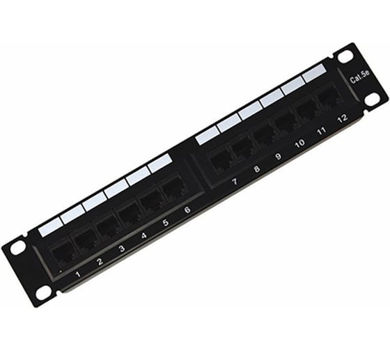 Изображение товара Патч-панель ООО Лентамет 10, 1U, 12 портов RJ-45, категория 5e, UTP 16607