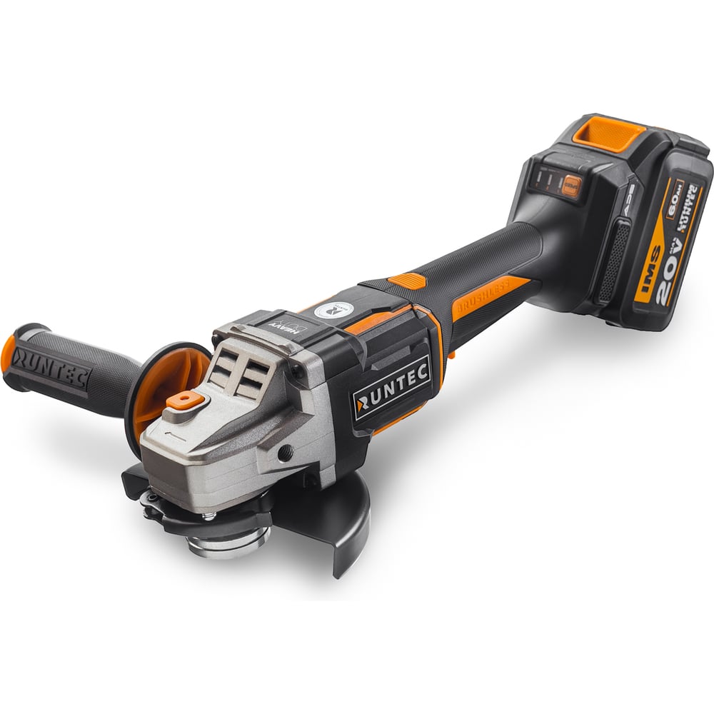 Изображение товара Угловая аккумуляторная шлифмашина Runtec PRO RT-AG1600 125 мм 20В