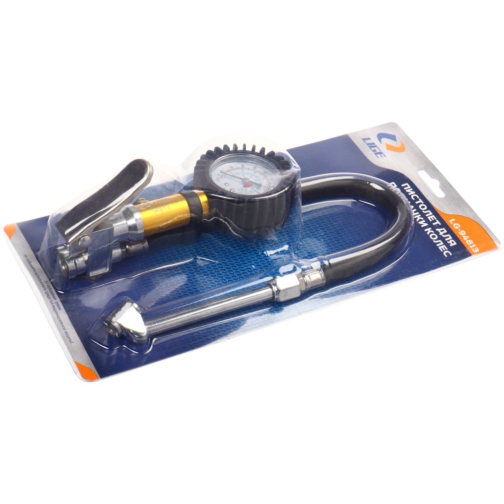 Изображение товара Пистолет для подкачки колес LIGE с цифровым манометром 0-16 бар