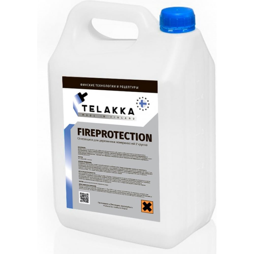 Изображение товара Огнезащита для дерева Telakka TELAKKA FIREPROTECTION 5л быстросохнущая и износостойкая