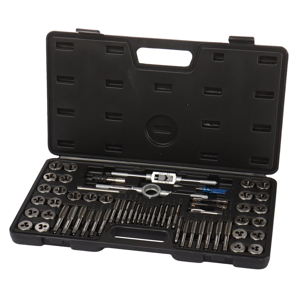 Изображение товара Набор метчиков и плашек LIGE LG-S1016 профессиональный 60 шт резьба метрическая и дюймовая