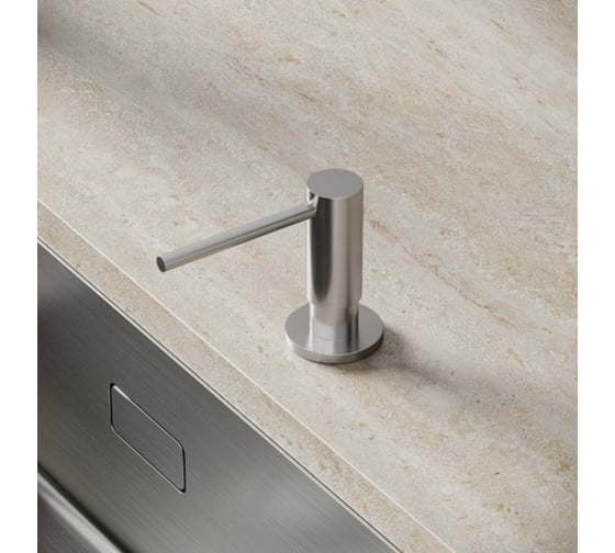 Изображение товара Дозатор для кухонной мойки Sancos объем 500 мл, цвет брашированный никель, арт. SC40100BN