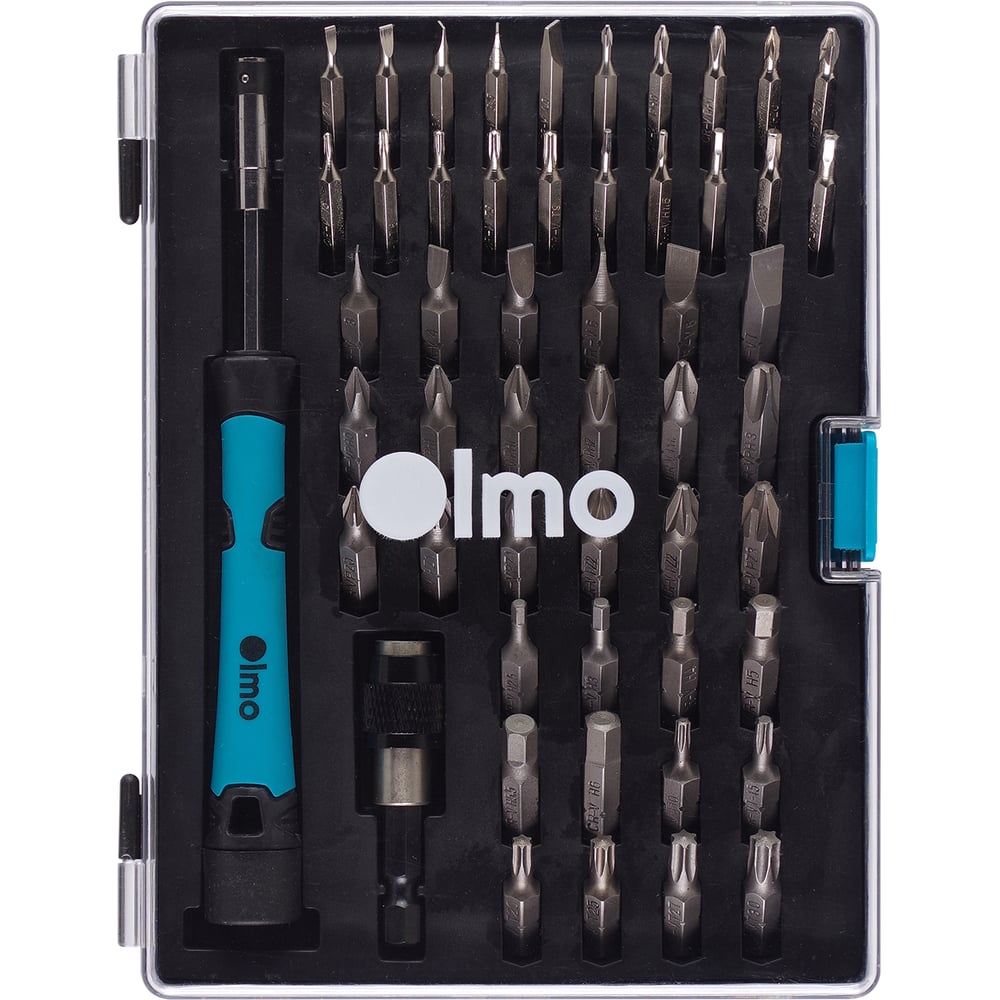 Изображение товара Набор бит Olmo 52 шт CRV с рукояткой кейс универсальный для бытовых работ