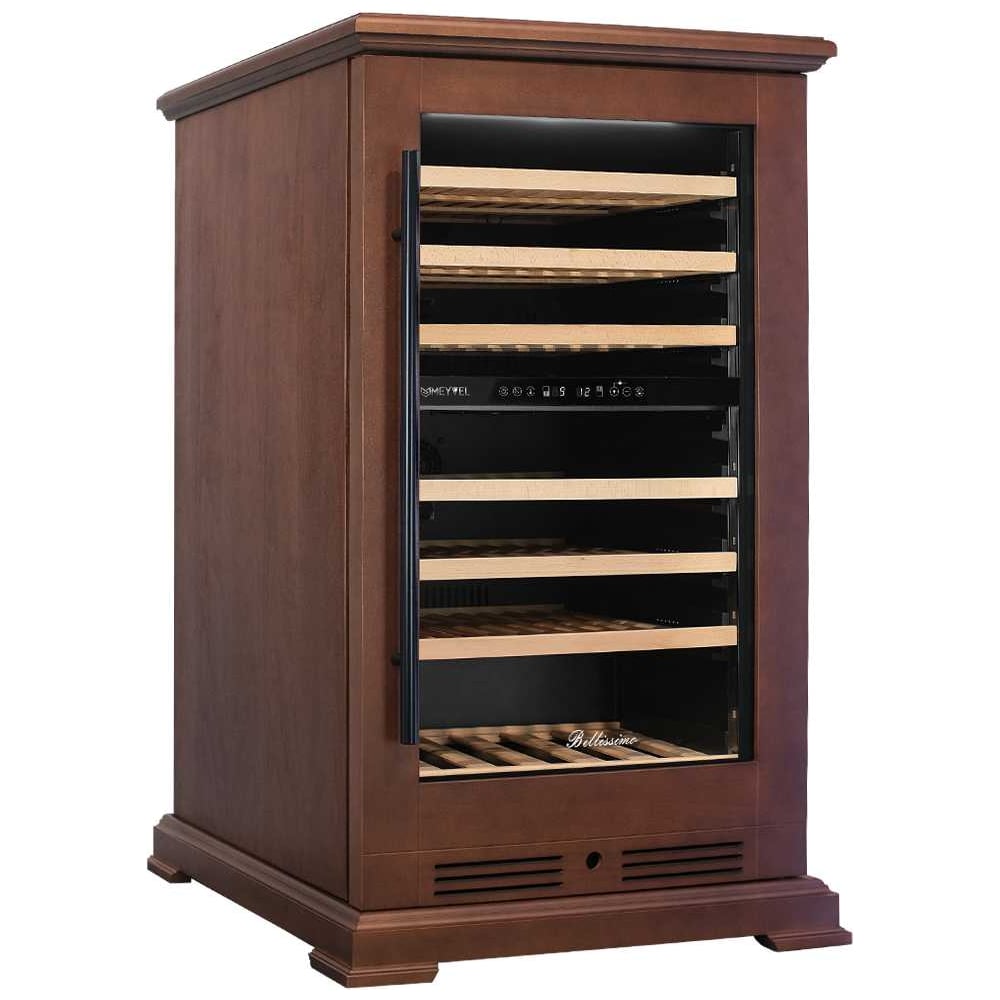 Изображение товара MEYVEL MV77PRO-KBT2 Винный шкаф Итальянский орех 77 бутылок 2 зоны охлаждения