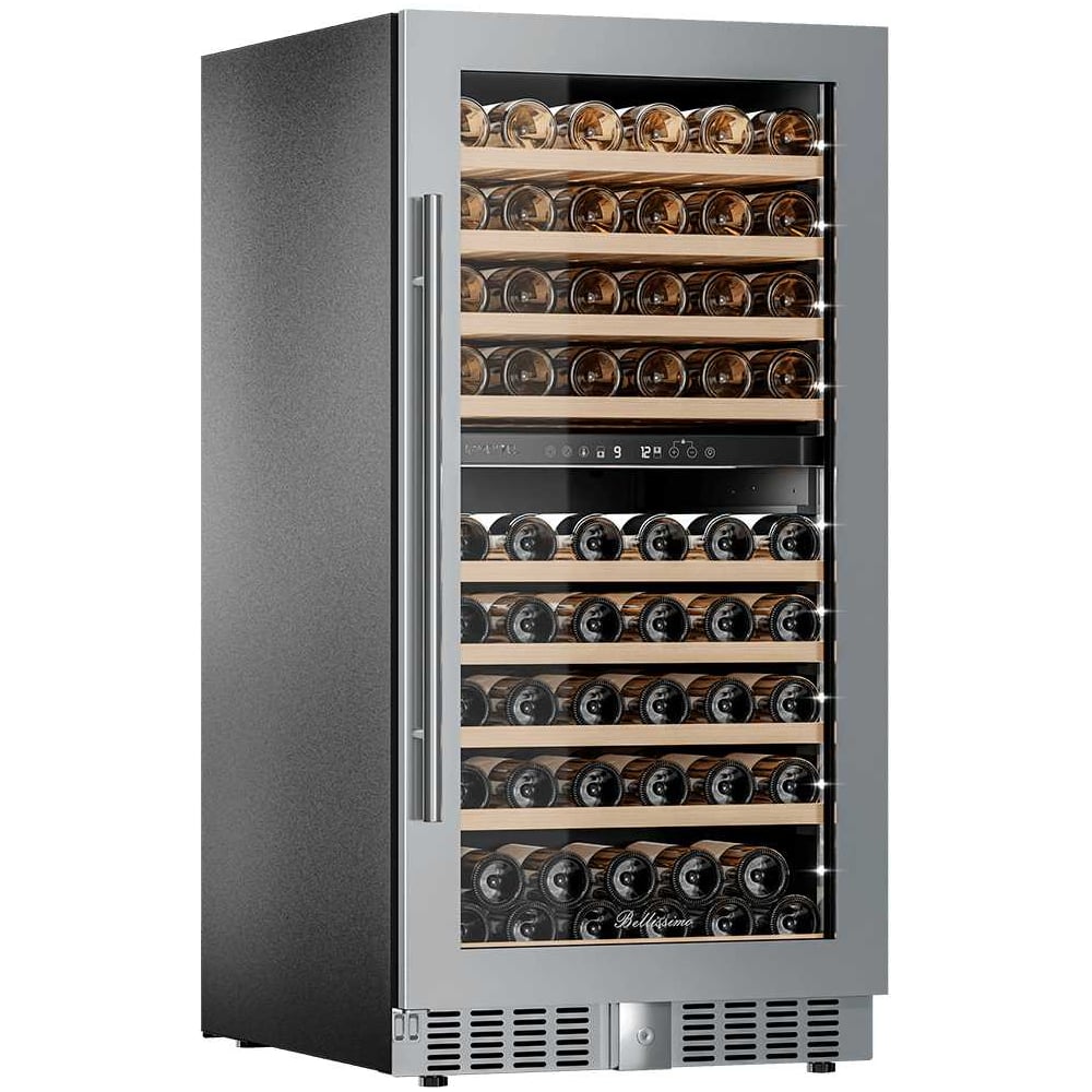 Изображение товара MEYVEL MV99PRO-KST2 - винный шкаф 2 зоны, 99 бутылок, антислой, сенсорное управление