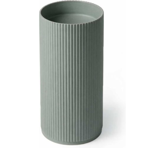 Изображение товара Умывальник (раковина) Galagutti 450*450*900 из искусственного камня (solid surface), матовый, с переливом, с сифоном в комплекте, без отверстия под смеситель GT2803-Light-Gray-Green