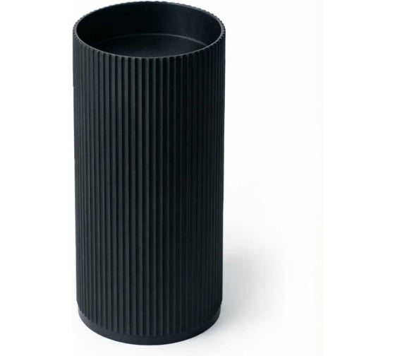 Изображение товара Умывальник (раковина) Galagutti 450*450*900 из искусственного камня (solid surface), матовый, с переливом, с сифоном в комплекте, без отверстия под смеситель GT2803-Black