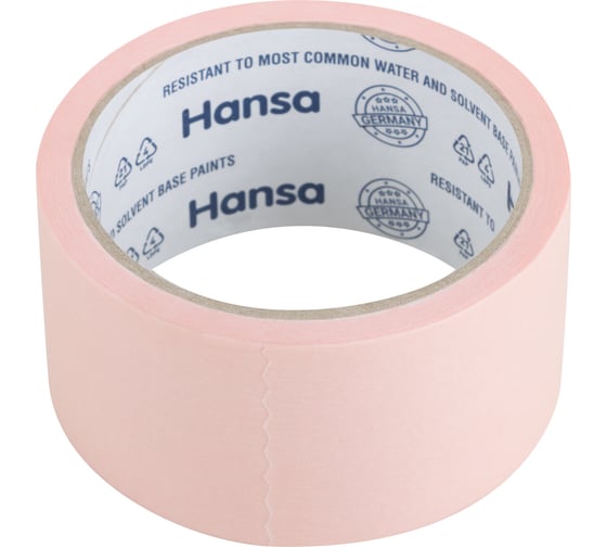 Изображение товара Малярная лента из японской бумаги HANSA Washi для деликатных поверхностей, розовая, 48 мм 25 м 702548